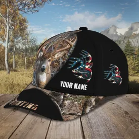 3D Classic Cap American Deer Hunting Personalized Name Cap Namashops