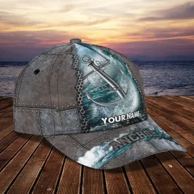 3D Classic Cap Anchor Personalized Name Cap 01 Namashops
