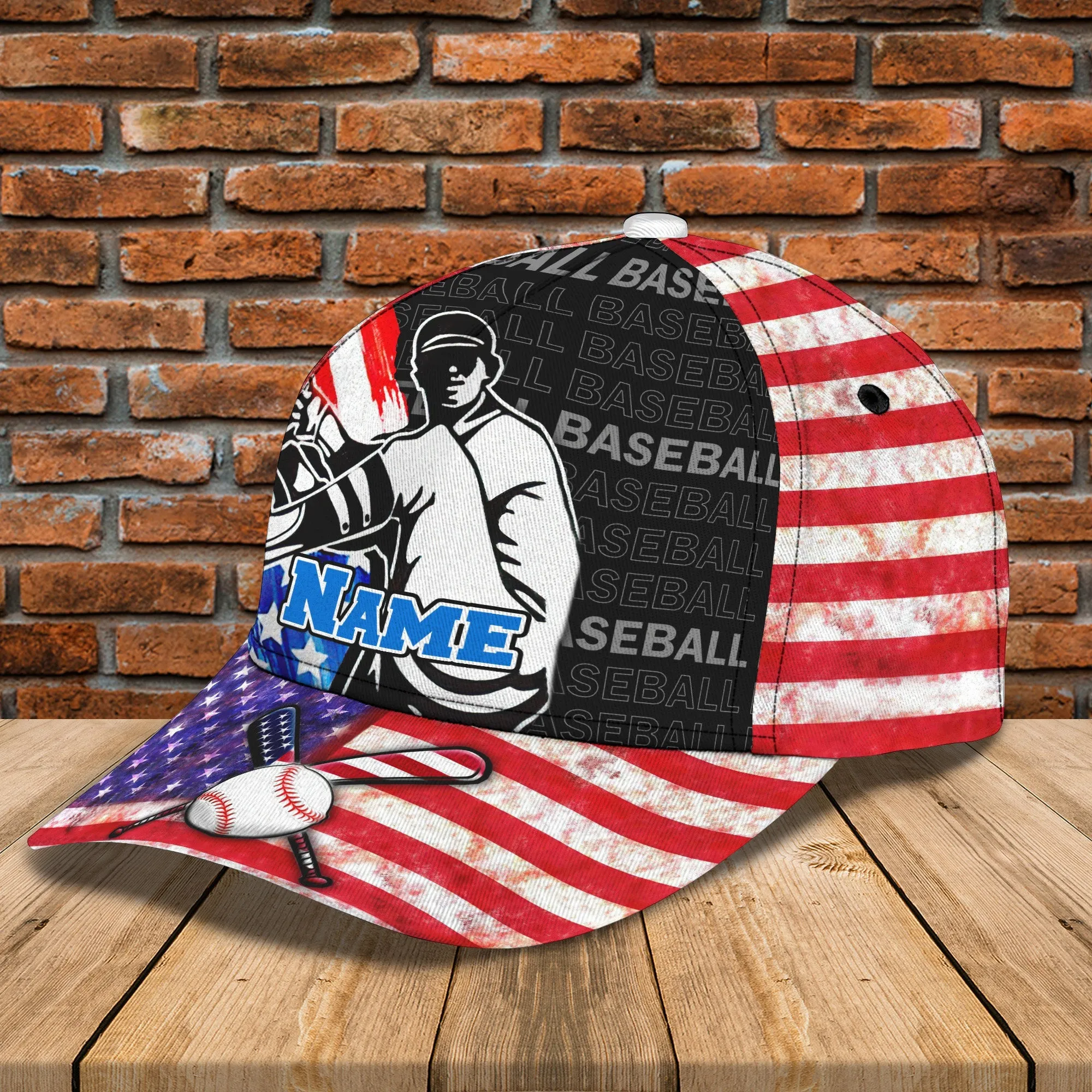 3D Classic Cap Baseball Personalized Name Cap 5 Namashops