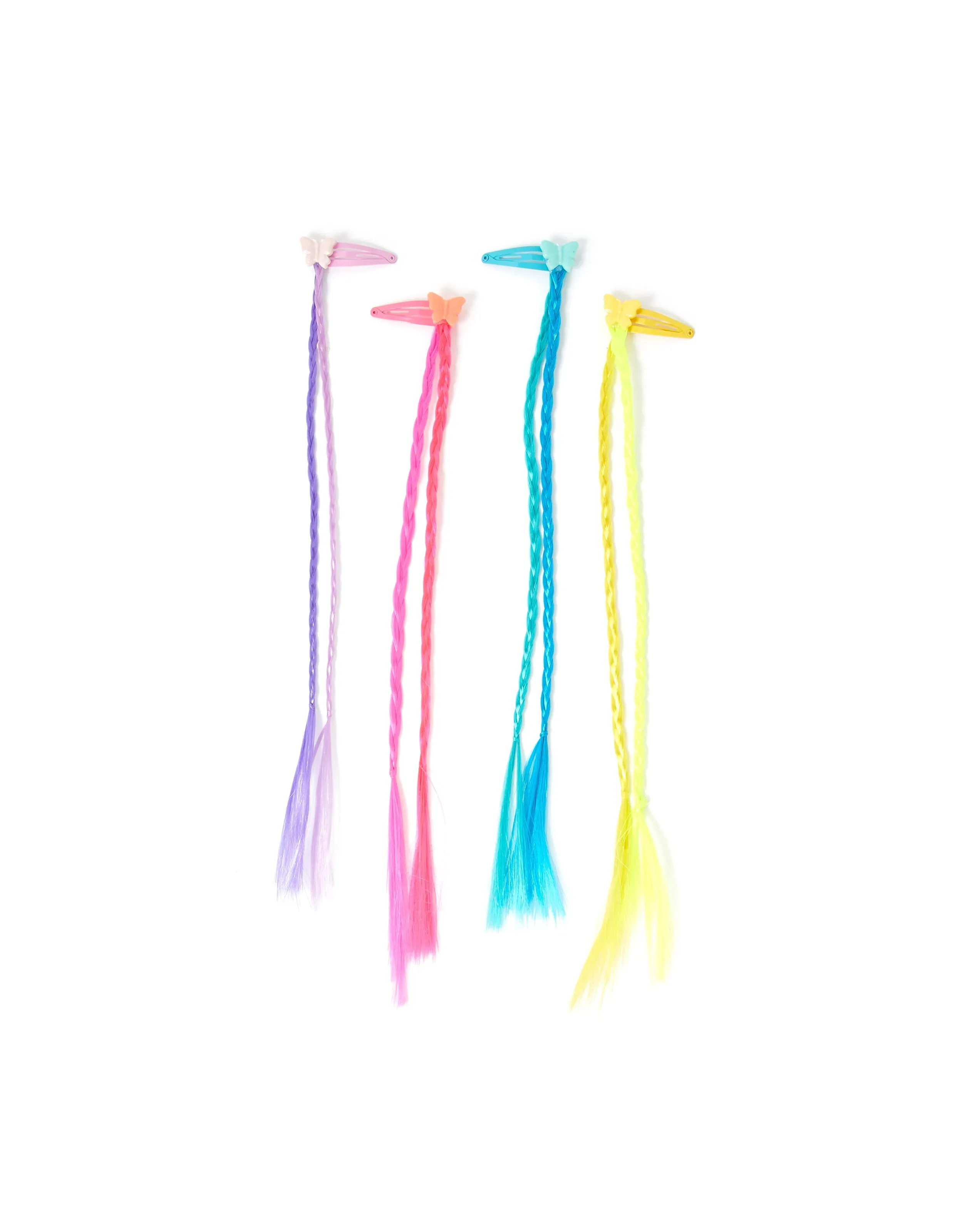 Accessorize Girl Set of 4 Butterfly Fake Hair Extensions