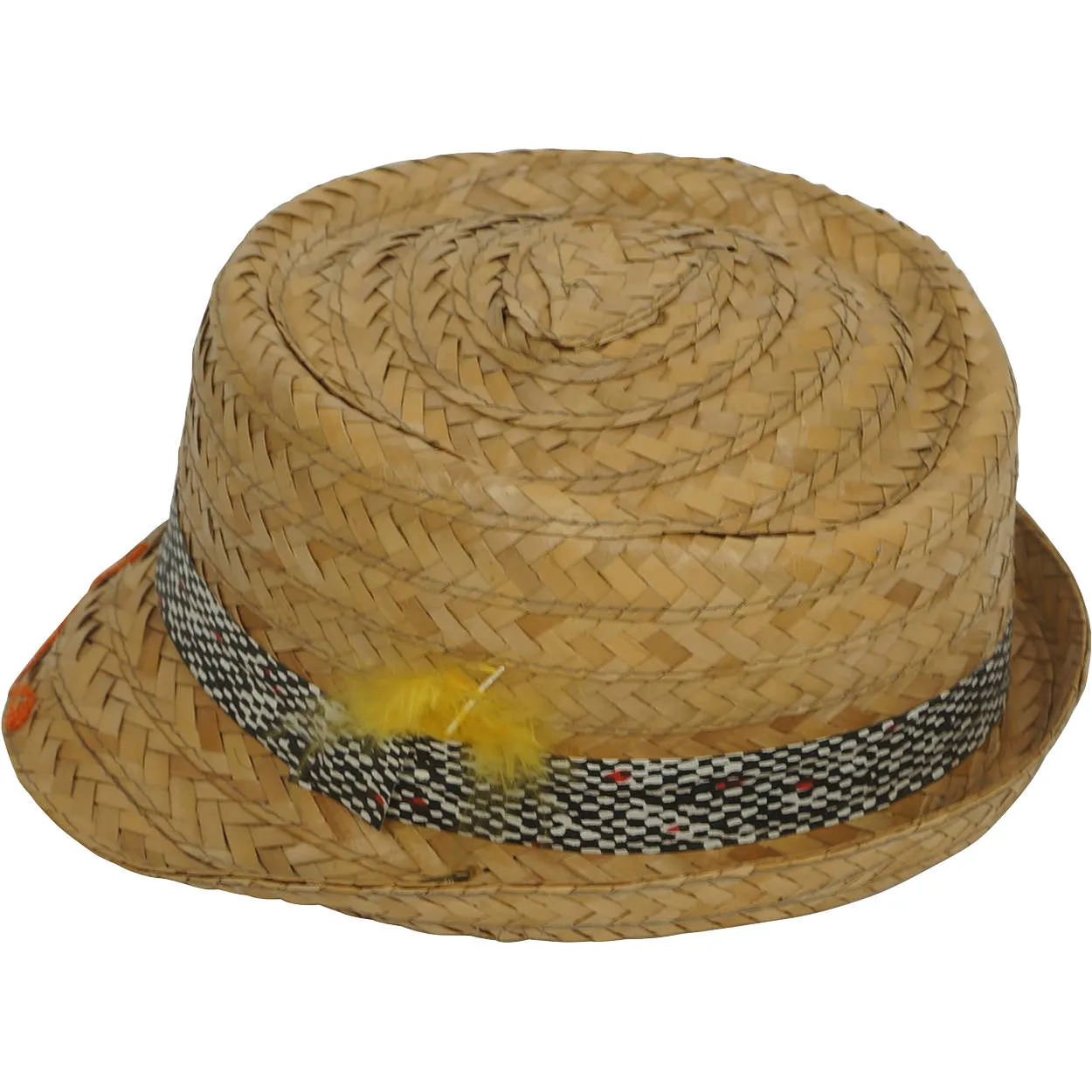 Expo 67 Souvenir Straw Trilby Hat Montreal World Fair Boys Size