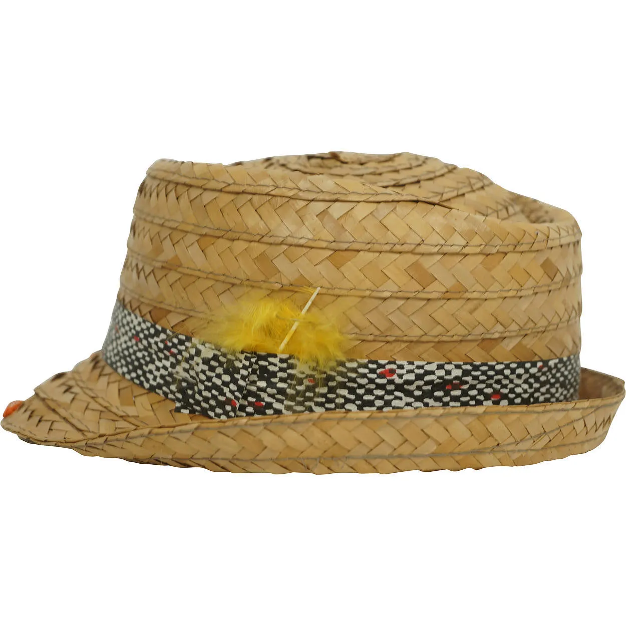 Expo 67 Souvenir Straw Trilby Hat Montreal World Fair Boys Size