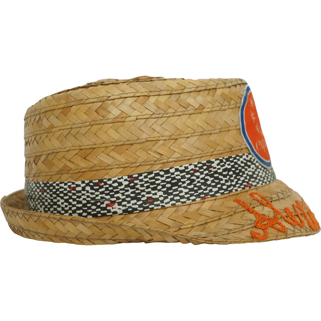 Expo 67 Souvenir Straw Trilby Hat Montreal World Fair Boys Size