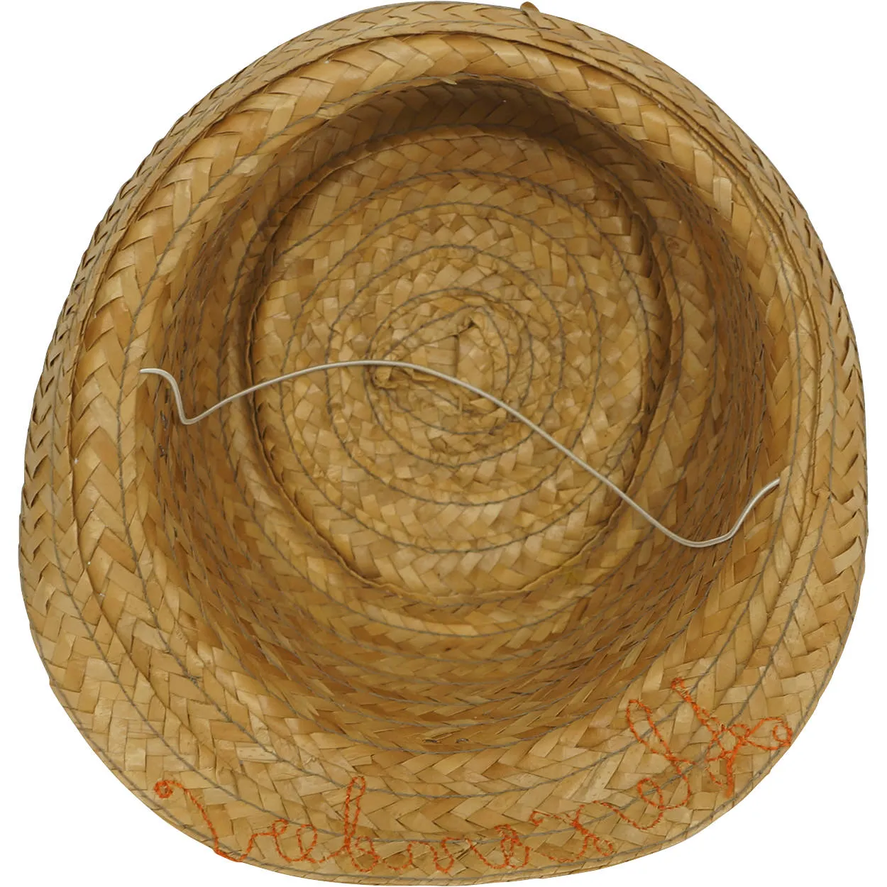 Expo 67 Souvenir Straw Trilby Hat Montreal World Fair Boys Size