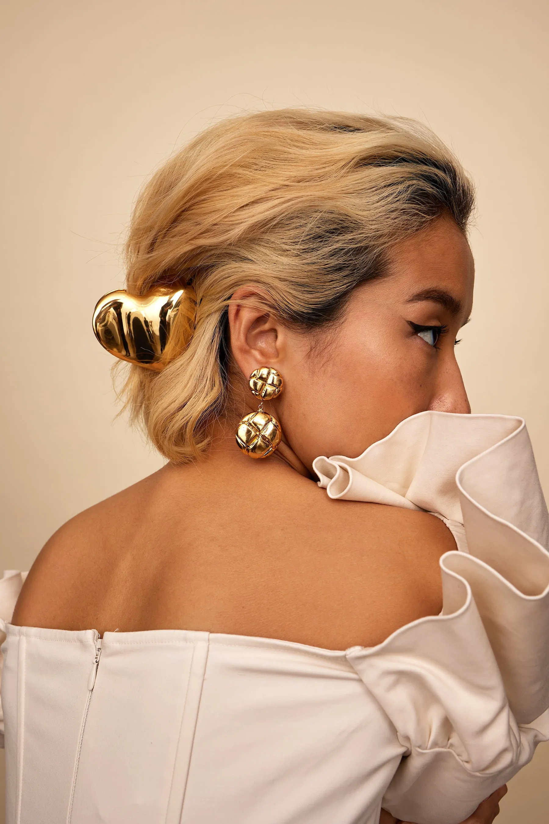 Gigi Heart Metal Mega Claw Clip