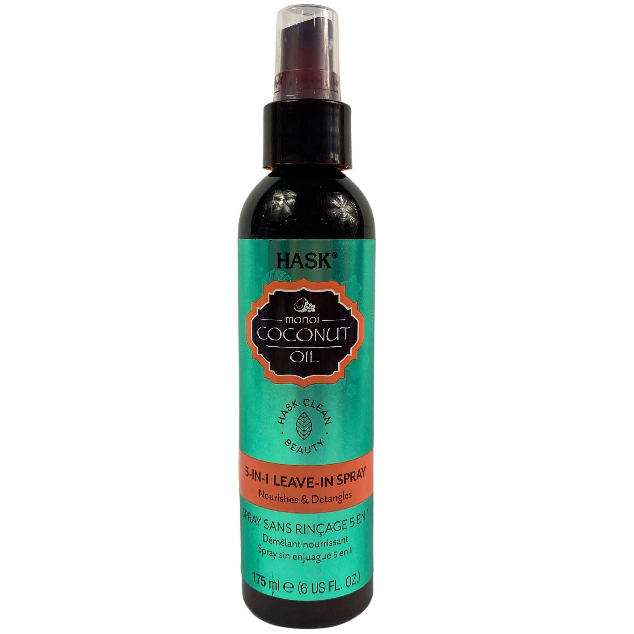 Hask Monoi Coconut Oil Hask Clean Beauty 5-IN-1 Leave-In Spray Nourishes & Detangles 6OZ (30 Pcs Lot)