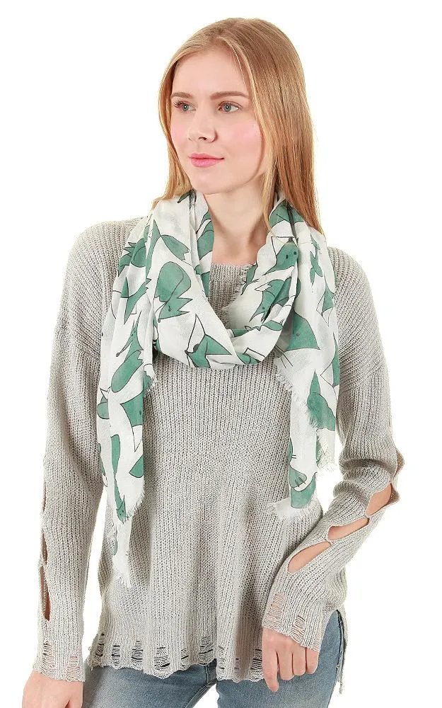 JC022525 Fox Print Scarf