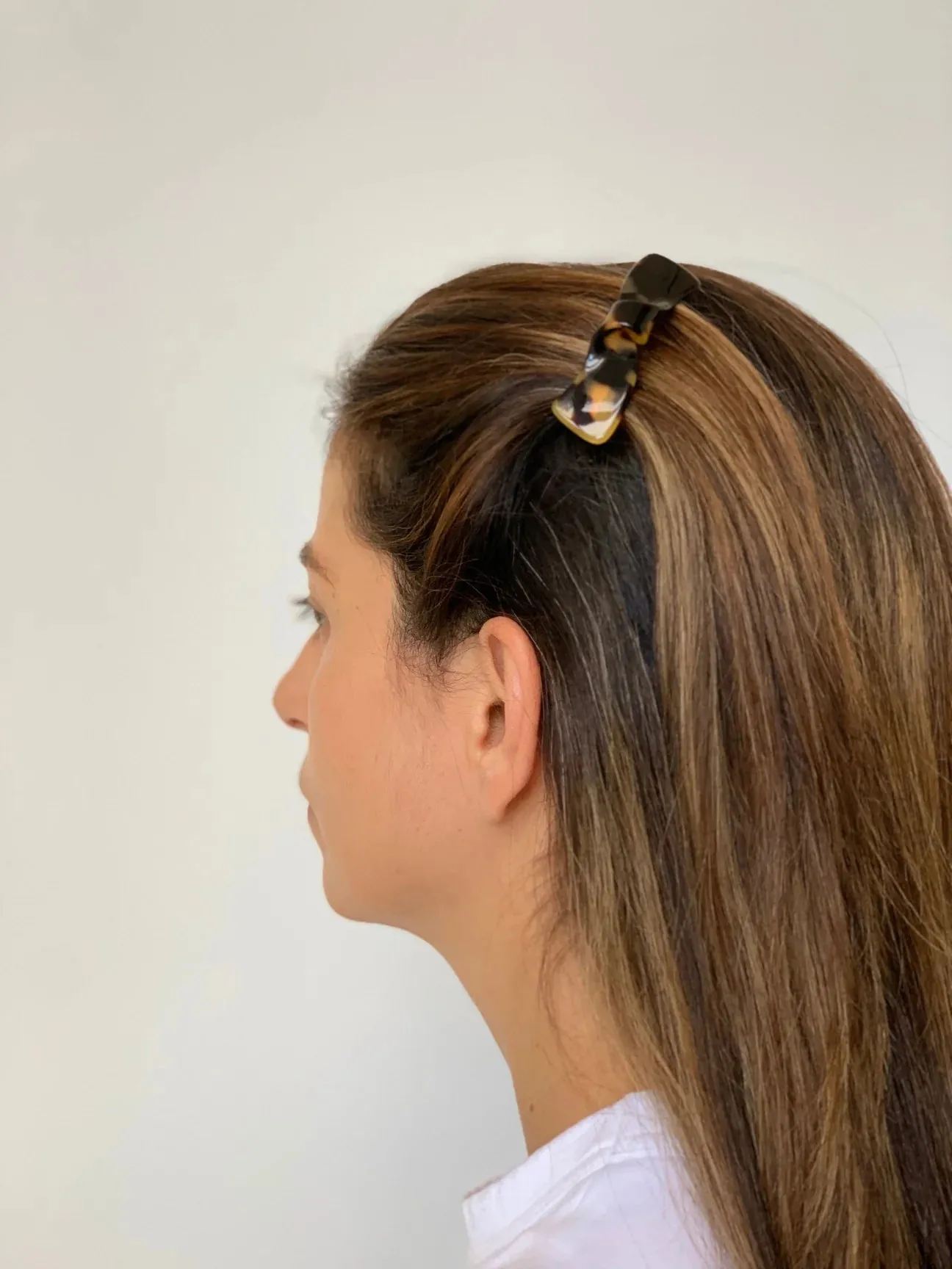 Paris Mode - Julia Small Ivory Bow Hair Clip