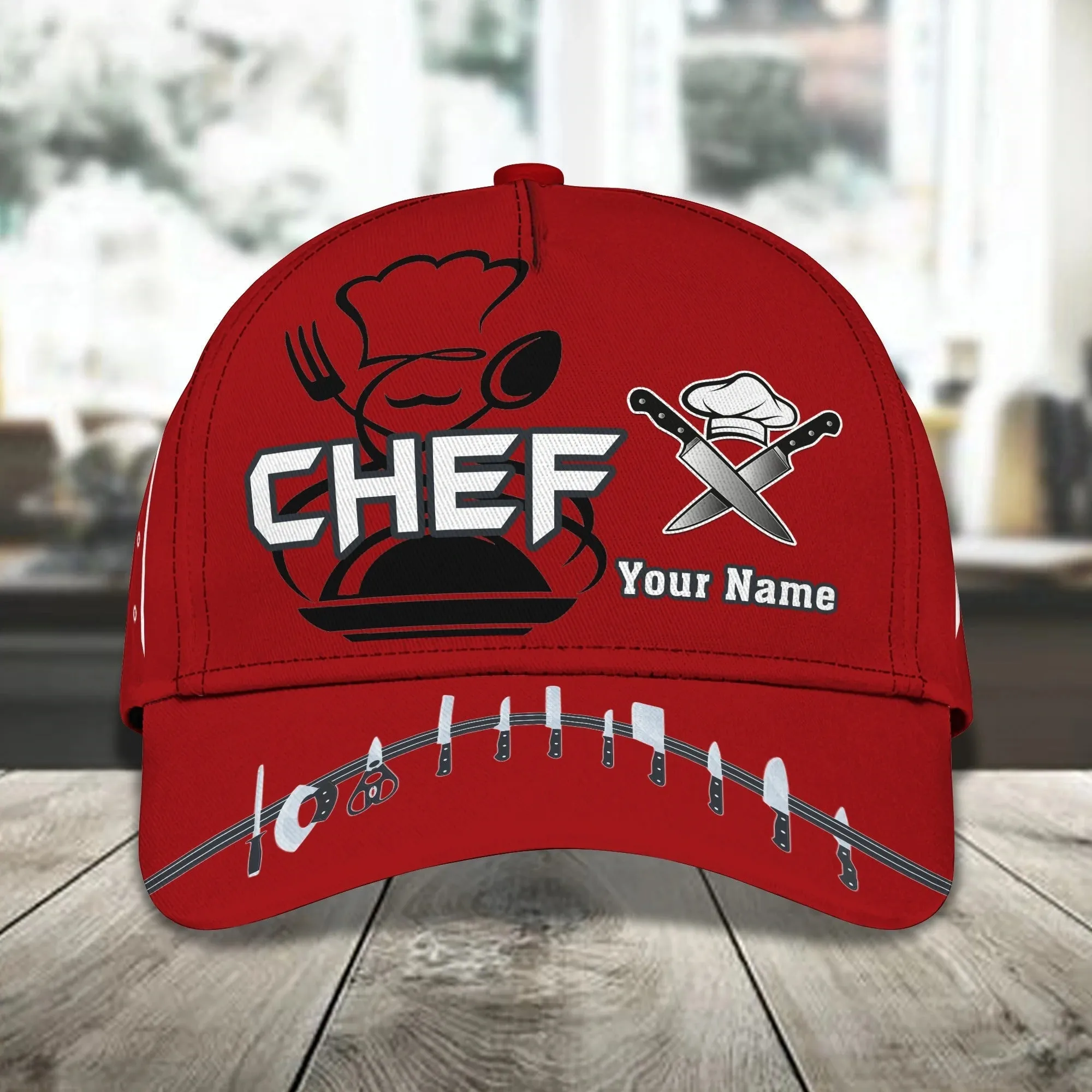 Personalized Master Chef Baseball All Over Print Cap For Men And Women, Special Cap Hat For Chef