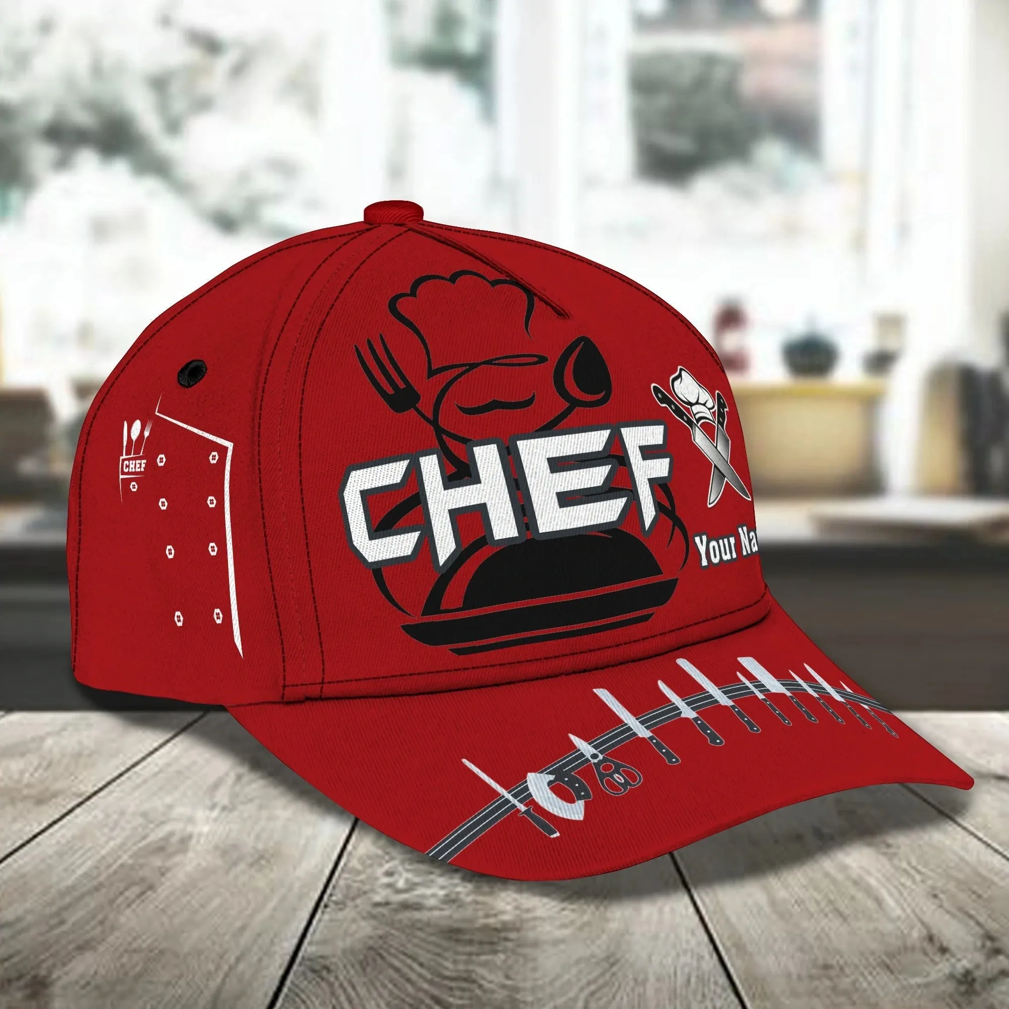 Personalized Master Chef Baseball All Over Print Cap For Men And Women, Special Cap Hat For Chef