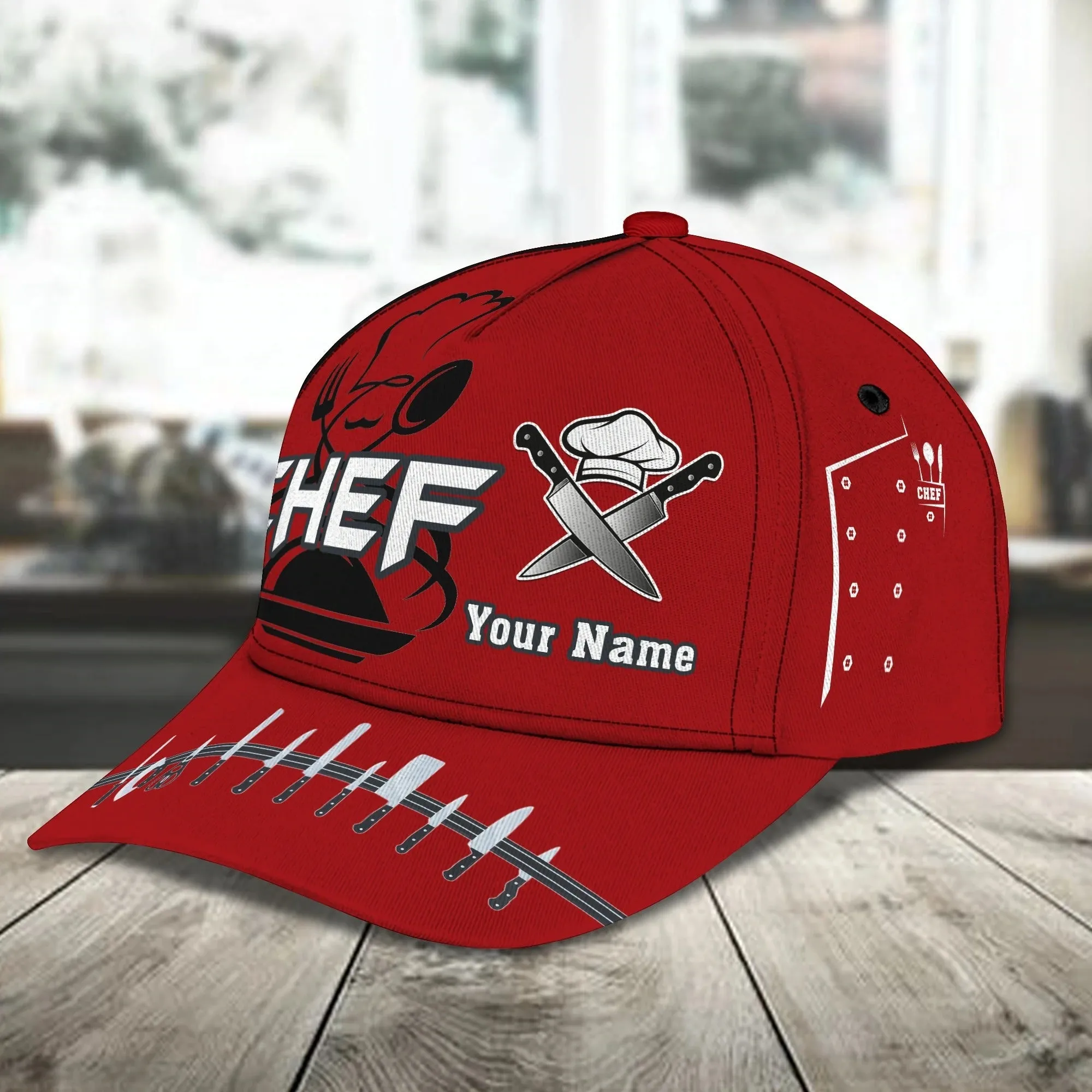 Personalized Master Chef Baseball All Over Print Cap For Men And Women, Special Cap Hat For Chef