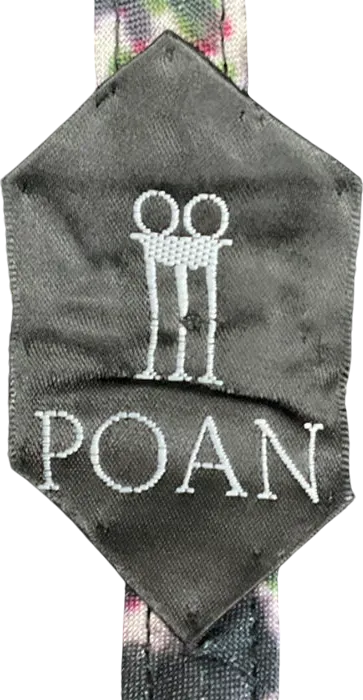 Poan Black Emilia Embroidered Baseball Cap One Size