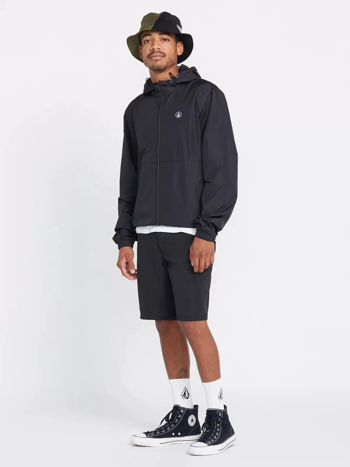Volcom Mens NinetyFive Black Bucket Hat