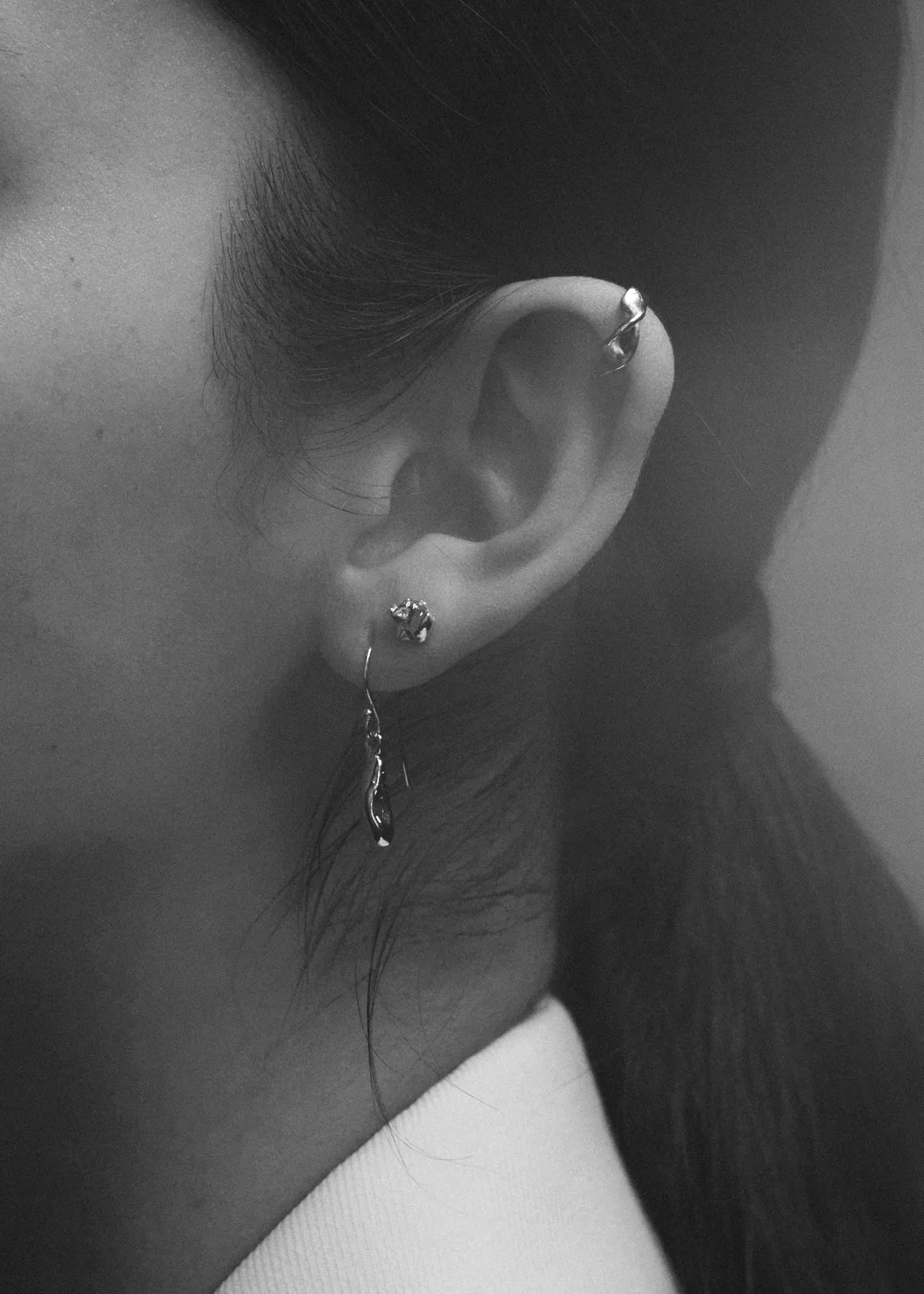 Wave Ear Cuff | Silver
